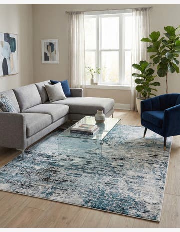 Blue Leipzig Rug
