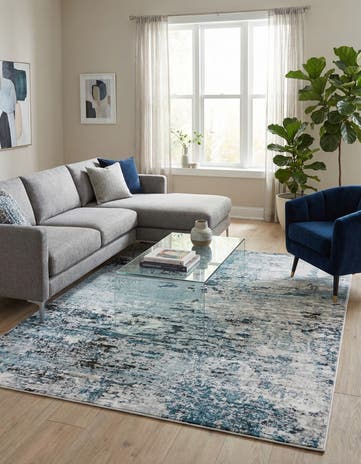 Blue Leipzig Rug