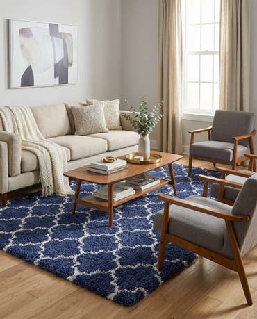  7' 10 x 10' Moroccan Shag Rug