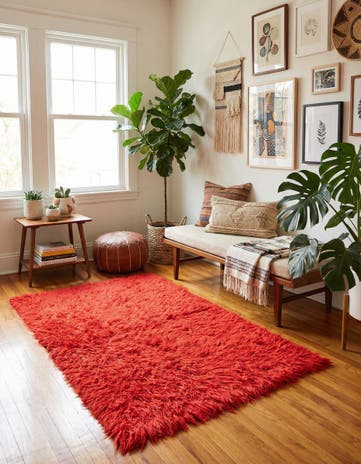 3' x 4' 8 Hand Knotted Moroccan Wool Rug