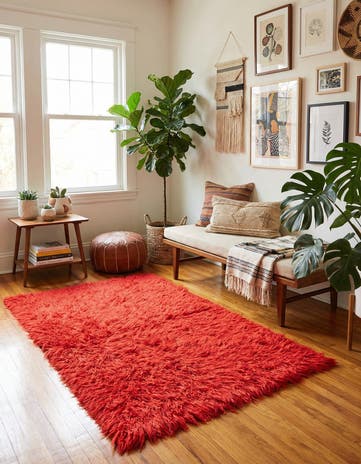 3' x 4' 8 Hand Knotted Moroccan Wool Rug