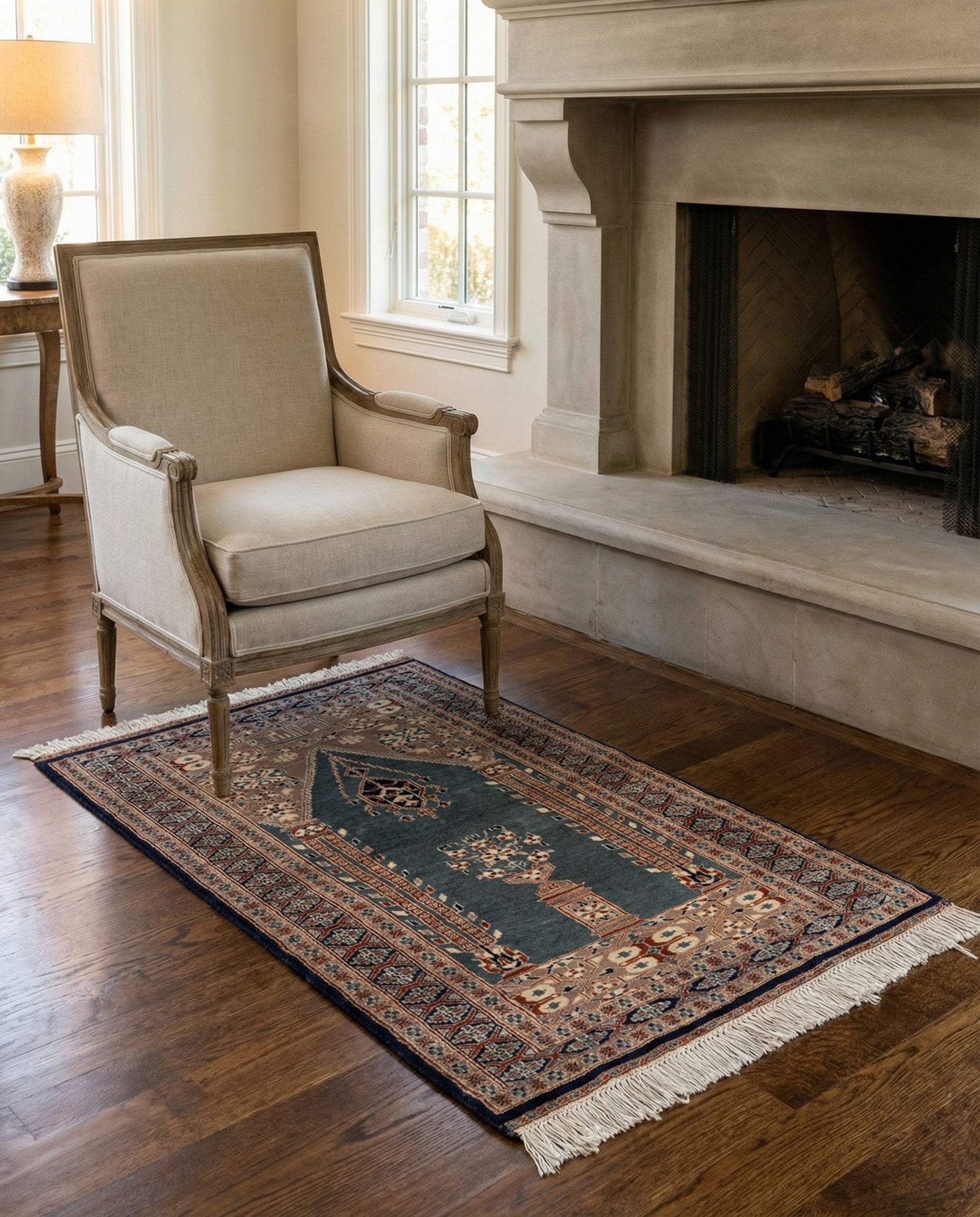 2' 8 x 4' 6 Hand Knotted Bokhara Oriental Wool Rug