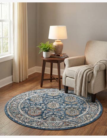 3' 3 x 3' 3 Nyla Round Rug
