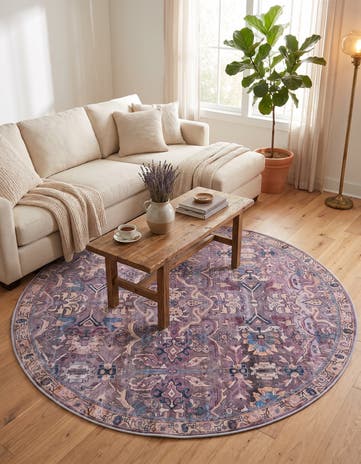185cm x 185cm Nostalgia Tapis Rond
