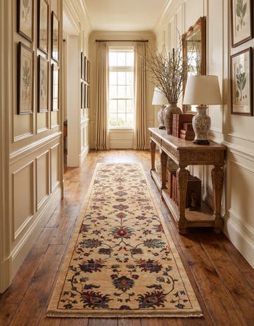 2' 8 x 11' 5 Hand Knotted Ariana Ziegler Runner Rug