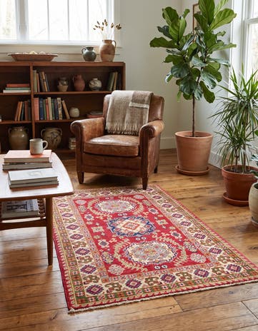 3' 3 x 5' 6 Hand Knotted Kazak Rug
