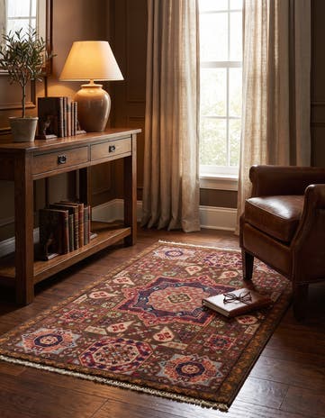 2' x 3' 3 Hand Knotted Mamluk Ziegler Rug