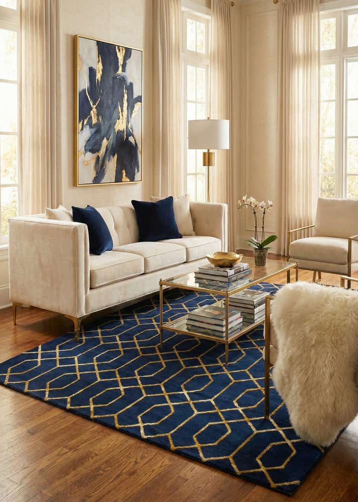 7' 10 x 10' Marilyn Monroe™ Glam Trellis Rug