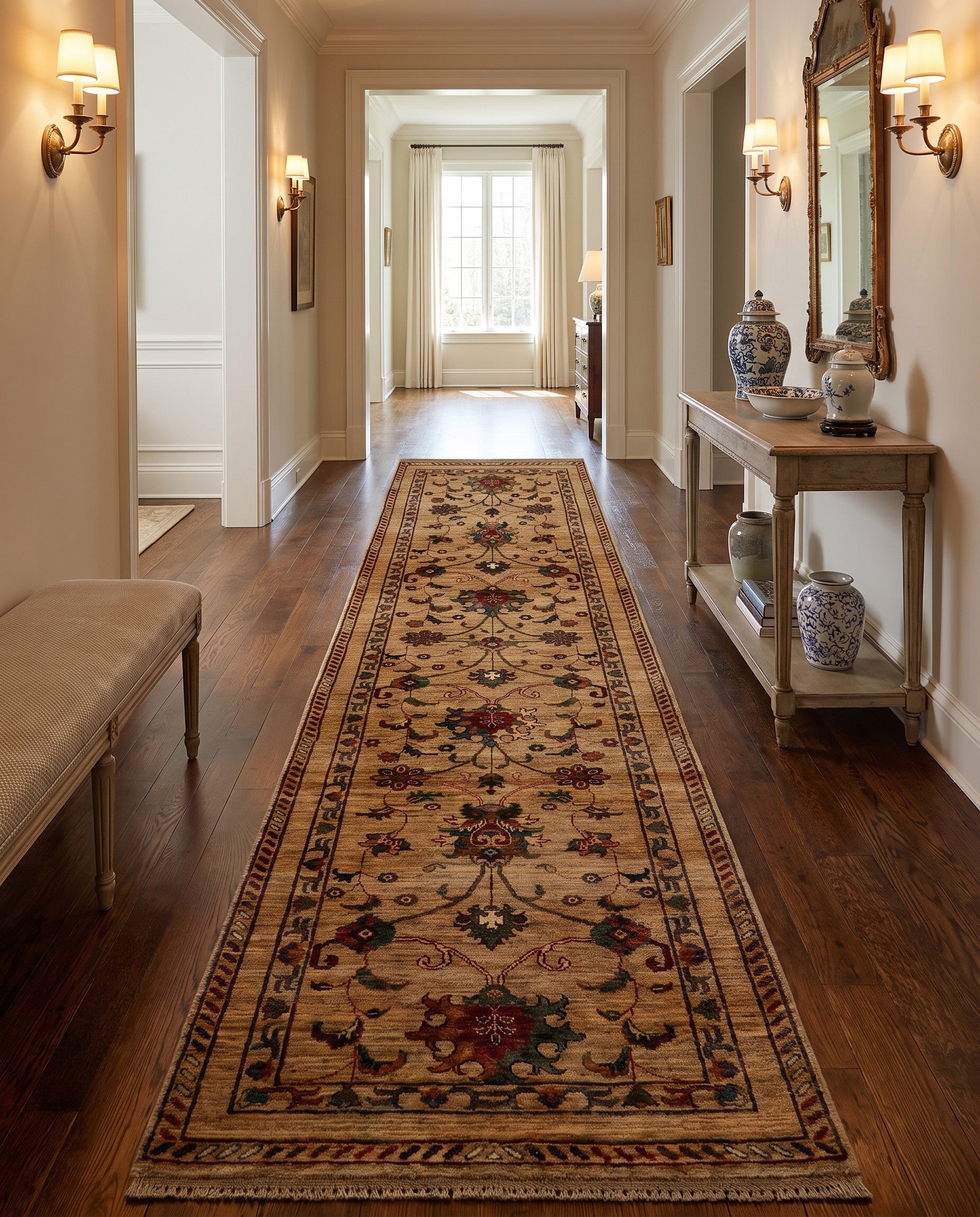 2' 9 x 10' 4 Hand Knotted Ariana Ziegler Runner Rug