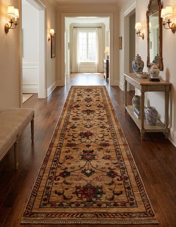 2' 9 x 10' 4 Hand Knotted Ariana Ziegler Runner Rug