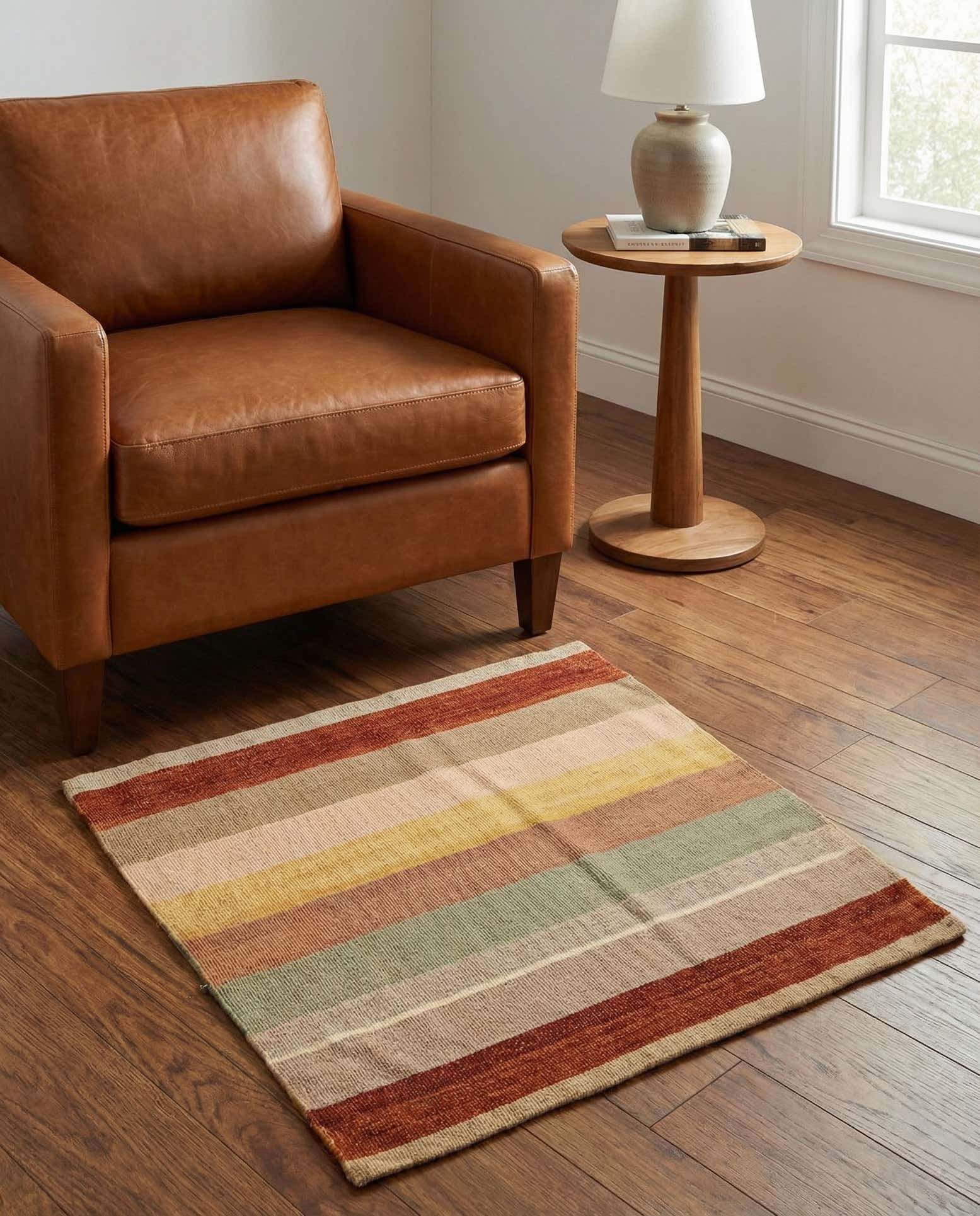 2' 5 x 2' 5 Hand Knotted Persian Wool Square Rug