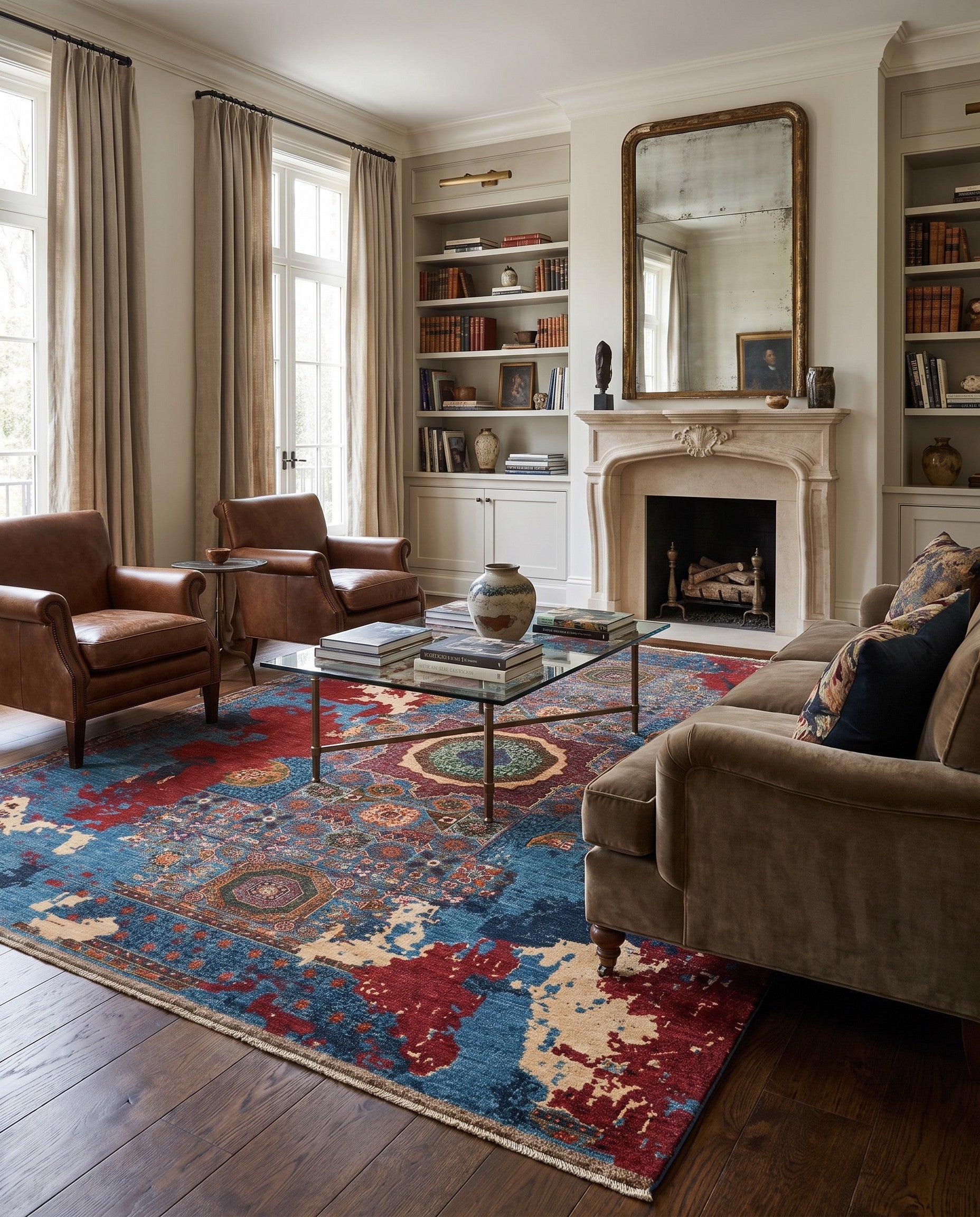 8' 4 x 11' 5 Hand Knotted Mamluk Ziegler Rug