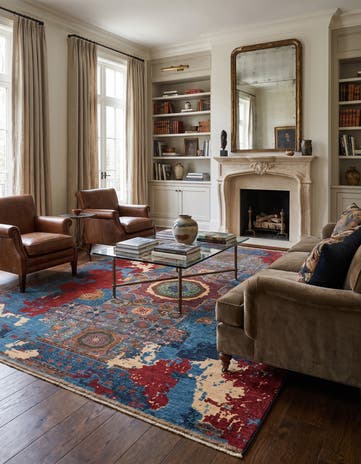 8' 4 x 11' 5 Hand Knotted Mamluk Ziegler Rug