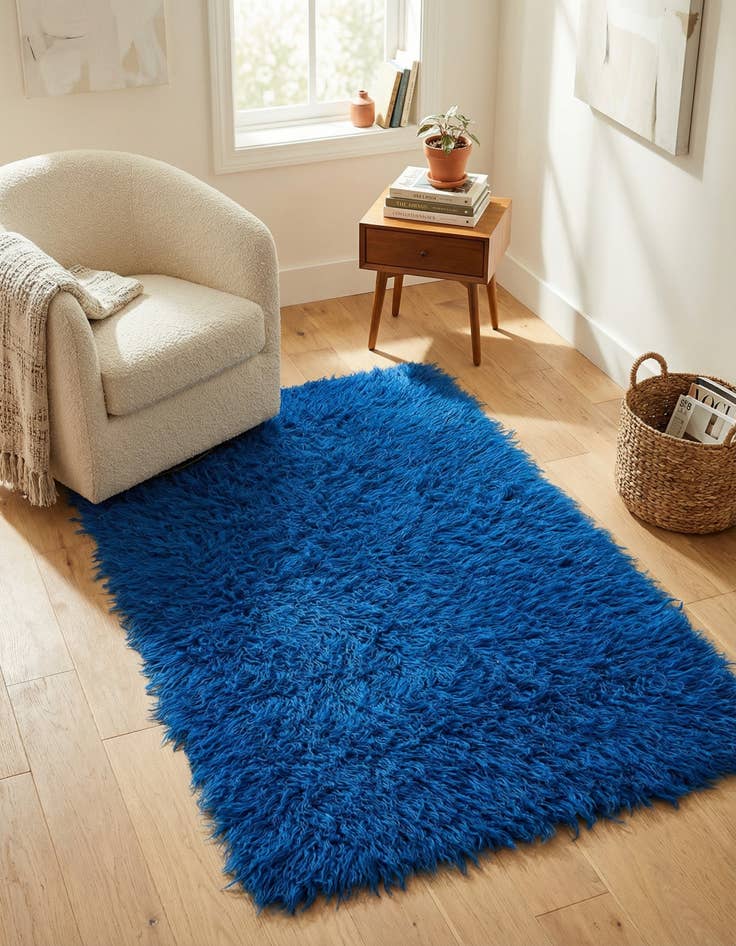 Detail image of 2' 9 x 5' 4 Hand Knotted Moroccan Wool Rug