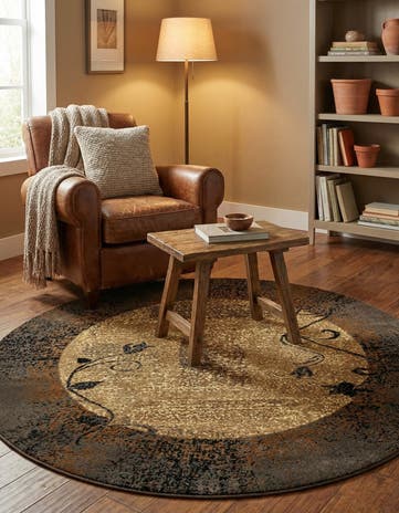 5' 3 x 5' 3 Cafe Round Rug