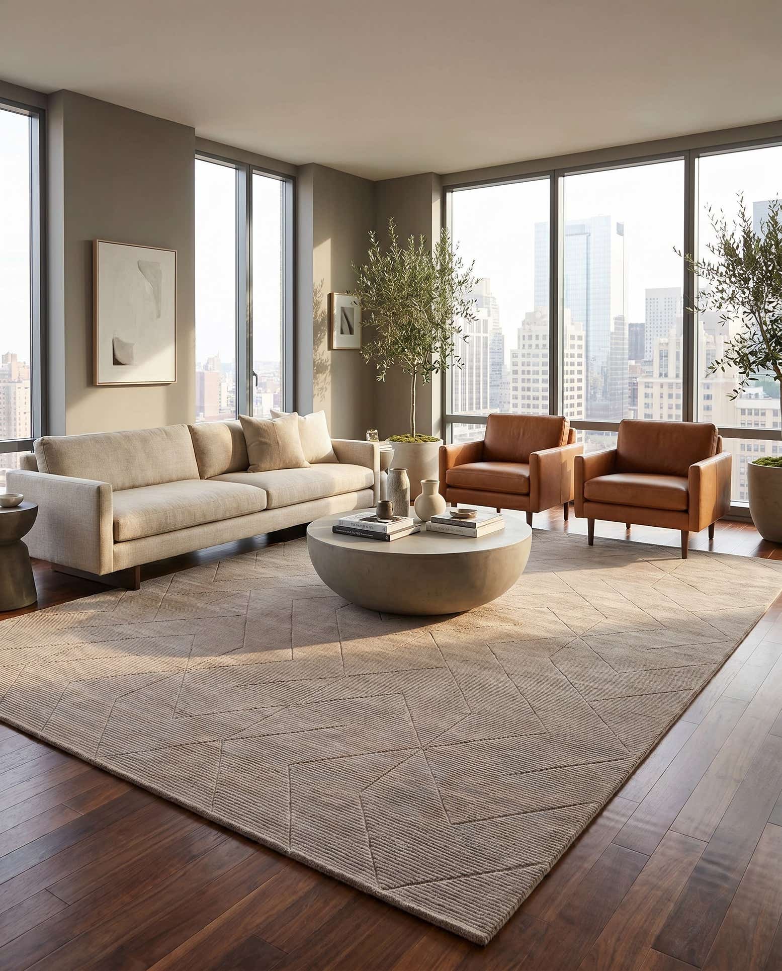10' x 13' 1 WoolCraft Geometric Rug