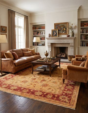 5' 7 x 7' 9 Hand Knotted Ziegler Rug