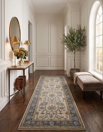 2' 10 x 8' 8 Hand Knotted Peshawar Ziegler Runner Rug