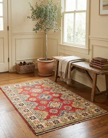 2' 9 x 4' 3 Hand Knotted Kazak Rug
