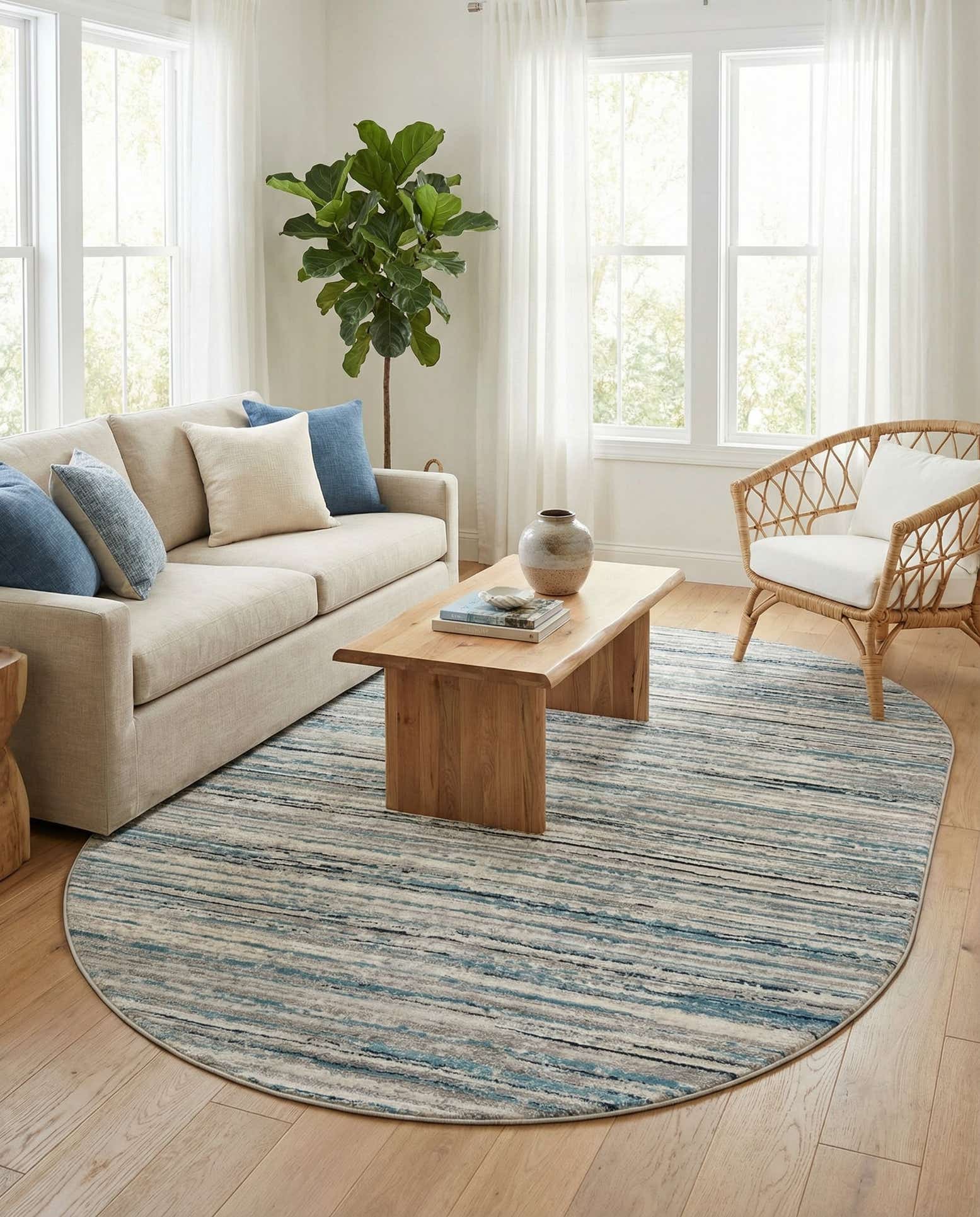 5' 3 x 8' Finsbury Oval Rug