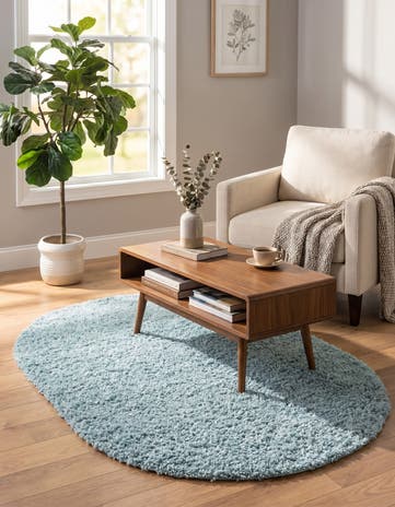 3' x 5' 3 Zermatt Shag Oval Rug