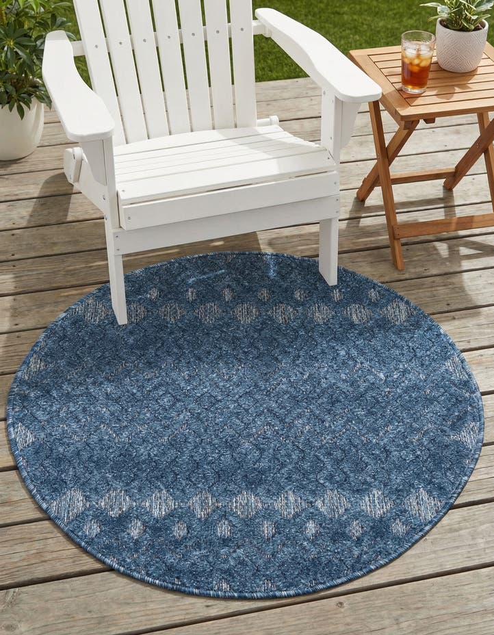 3' x 3' Easy-Clean Trellis Textured Indoor...