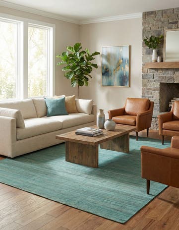 6' 9 x 9' 8 Hand Woven Kilim Modern Wool Rug