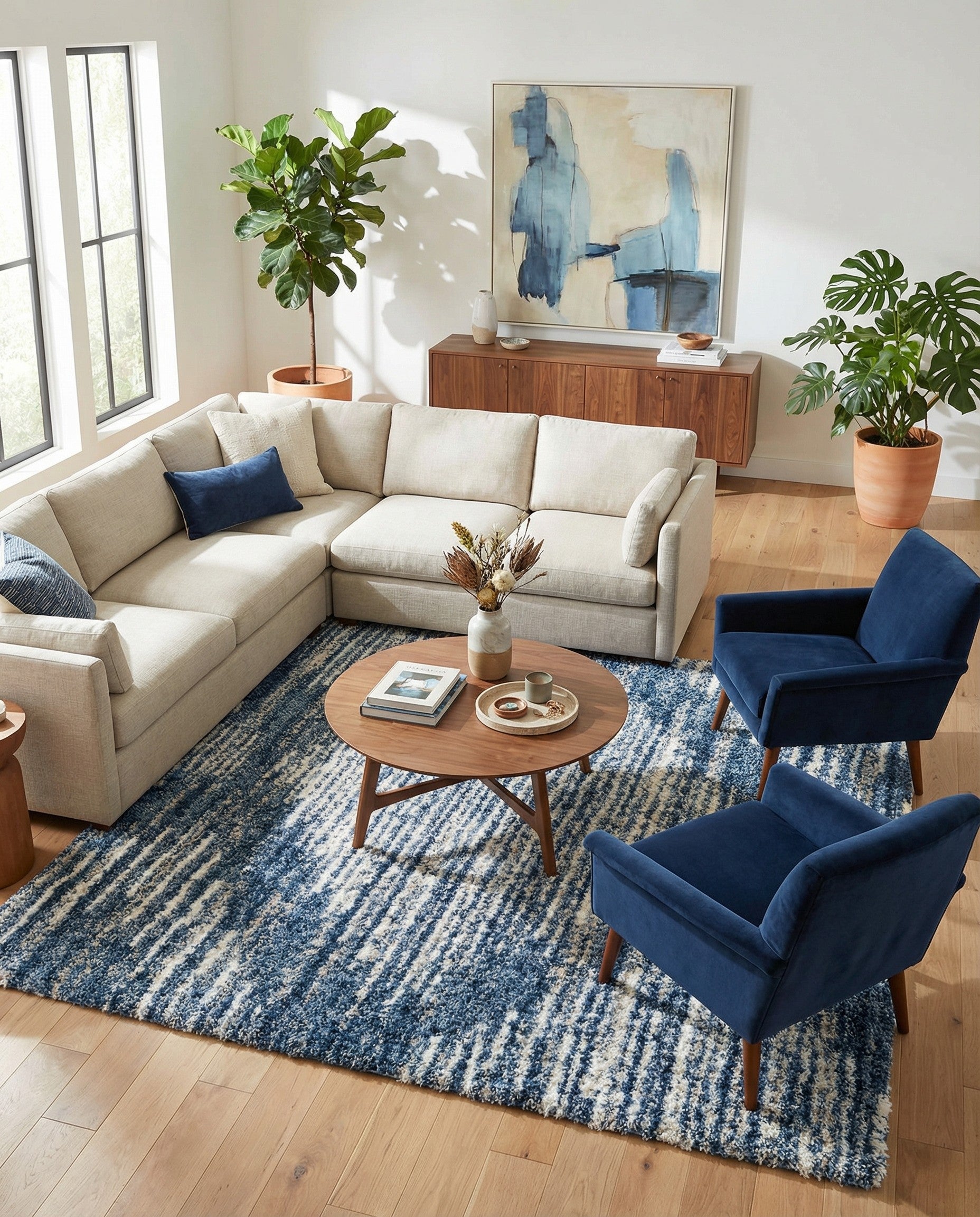 10' x 10' Serenity Shag Square Rug