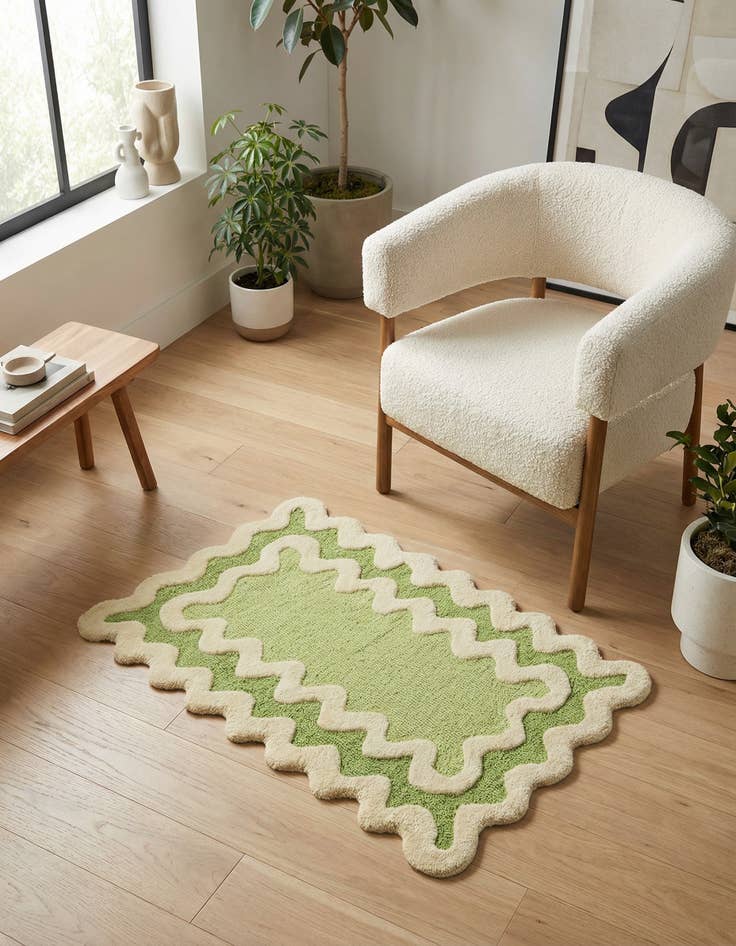 Detail image of 2' x 3' 1 Happy Rugs Wiggles Wool