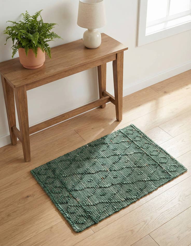 Detail image of 2' 2 x 3' 1  Hand Woven Larsa Jute Rug