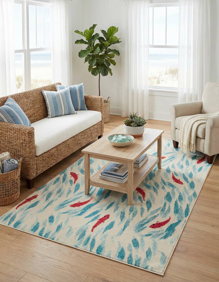 Detail image of 5' x 8' Washable Amalfi Rug