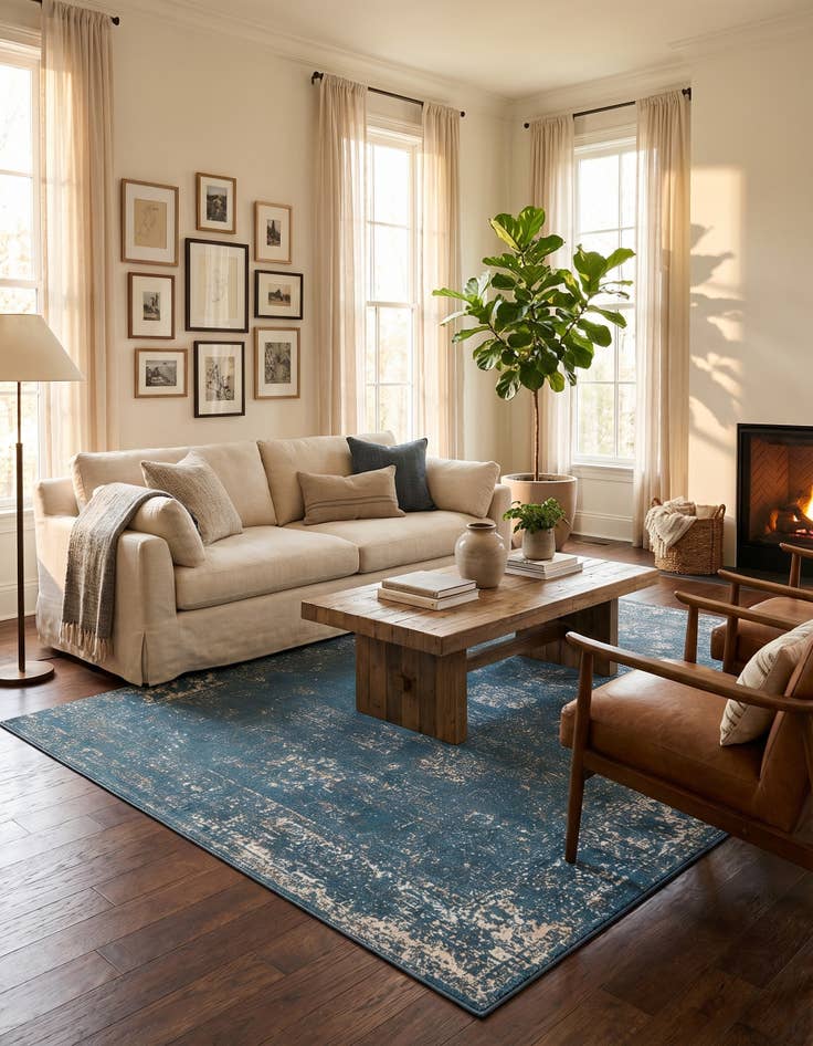 Detail image of 7' 10 x 10' Monaco Rug With Pad Bundle