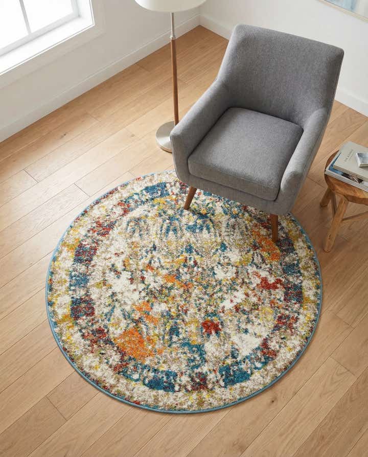 3' 3 x 3' 3 Veneto Round Rug