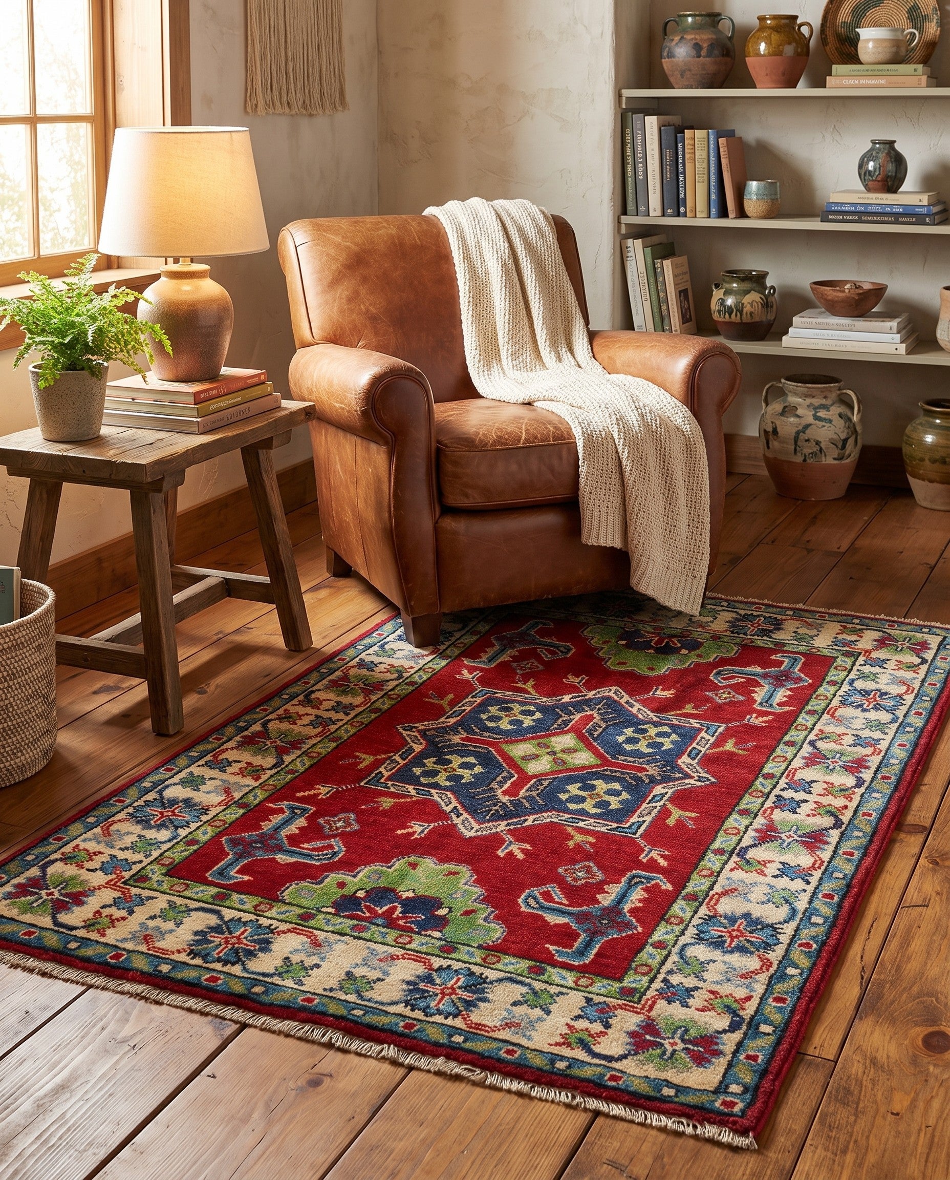 2' 8 x 4' 2 Hand Knotted Kazak Rug