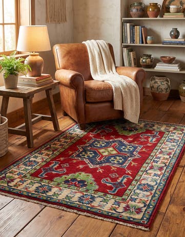 2' 8 x 4' 2 Hand Knotted Kazak Rug