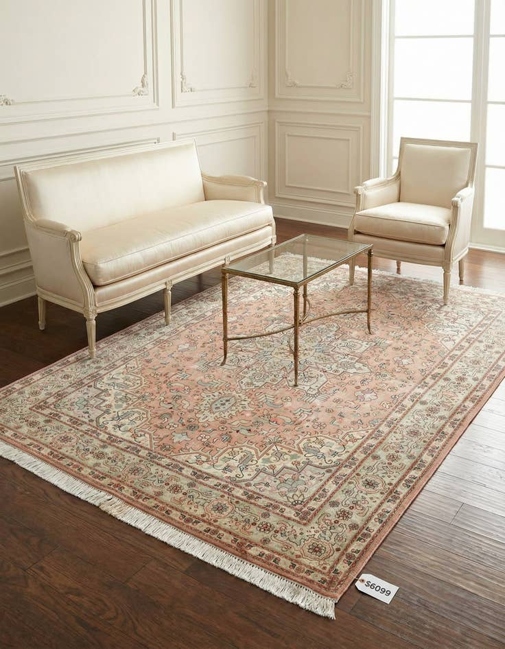 Detail image of 5' x 6' 7 Hand Knotted Tabriz Persian Rug