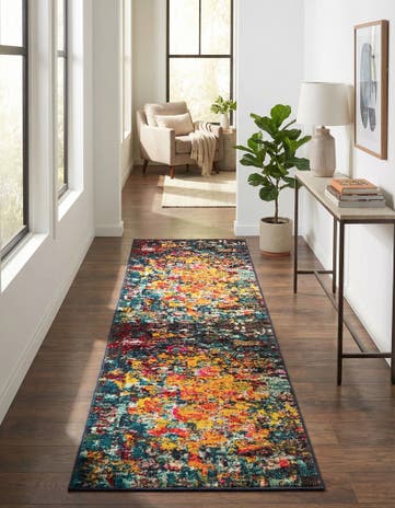 2' 2 x 6' 9 Washable Hyacinth Runner Rug