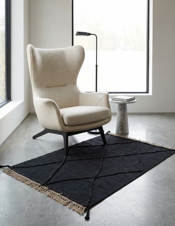 3' 6 x 5' 4 Hand Woven Kilim Modern Wool Rug
