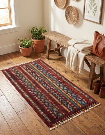 1' 8 x 3' 3 Hand Knotted Kazak Rug