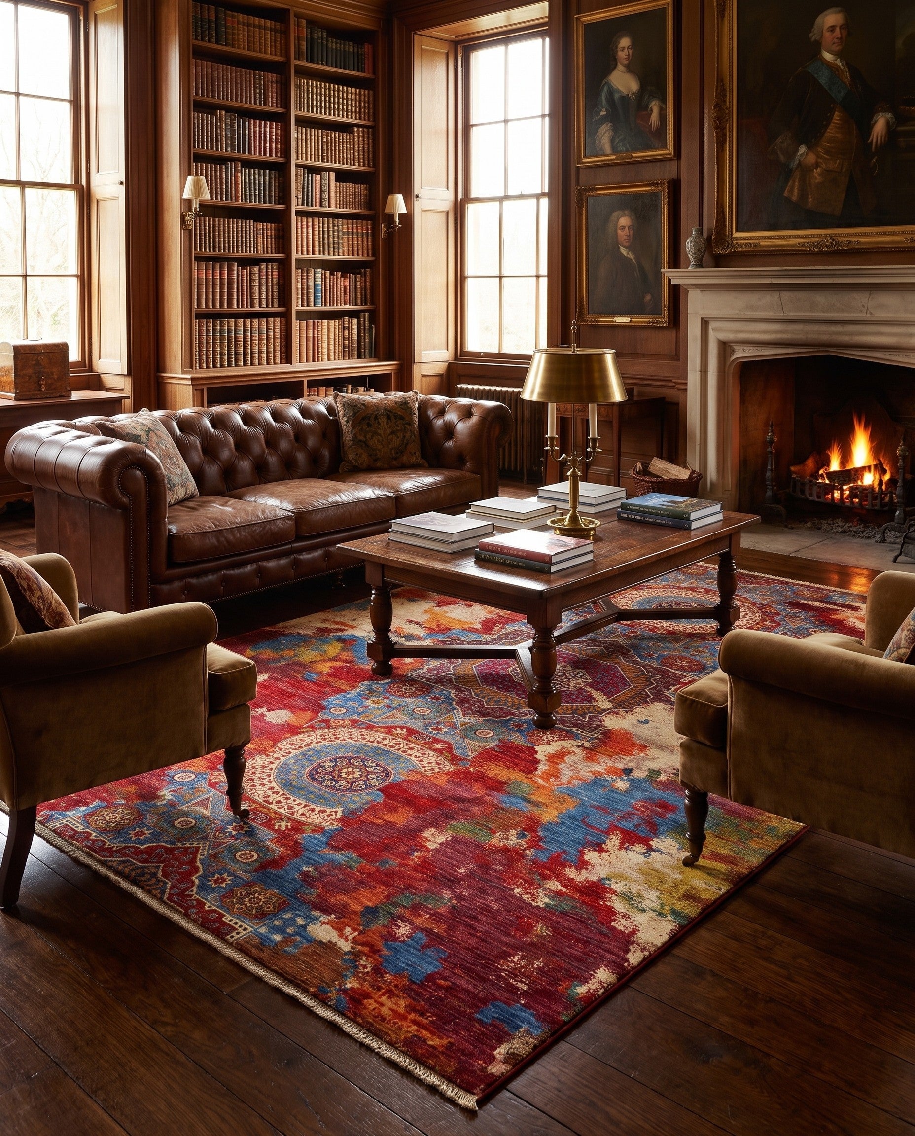 6' 11 x 10' 1 Hand Knotted Mamluk Ziegler Rug