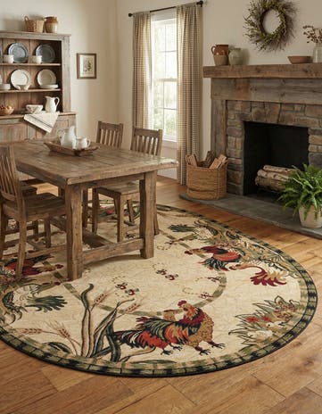 7' 10 x 10' Country Oval Rug