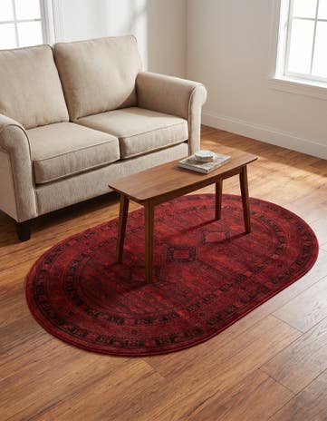 4' 1 x 6' 1 Bokhara Oval Rug