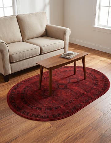 4' 1 x 6' 1 Bokhara Oval Rug
