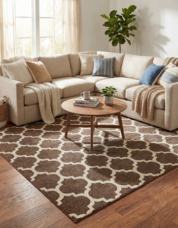 7' 10 x 7' 10 Lattice Square Rug