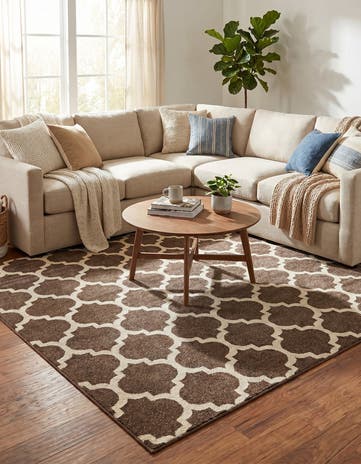 7' 10 x 7' 10 Lattice Square Rug