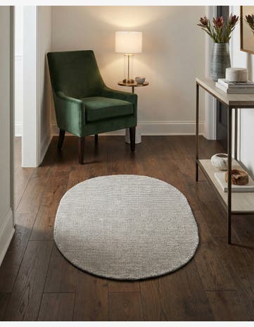 Grey Manor Hand Woven Jill Zarin English Manor Wool Oval Rug