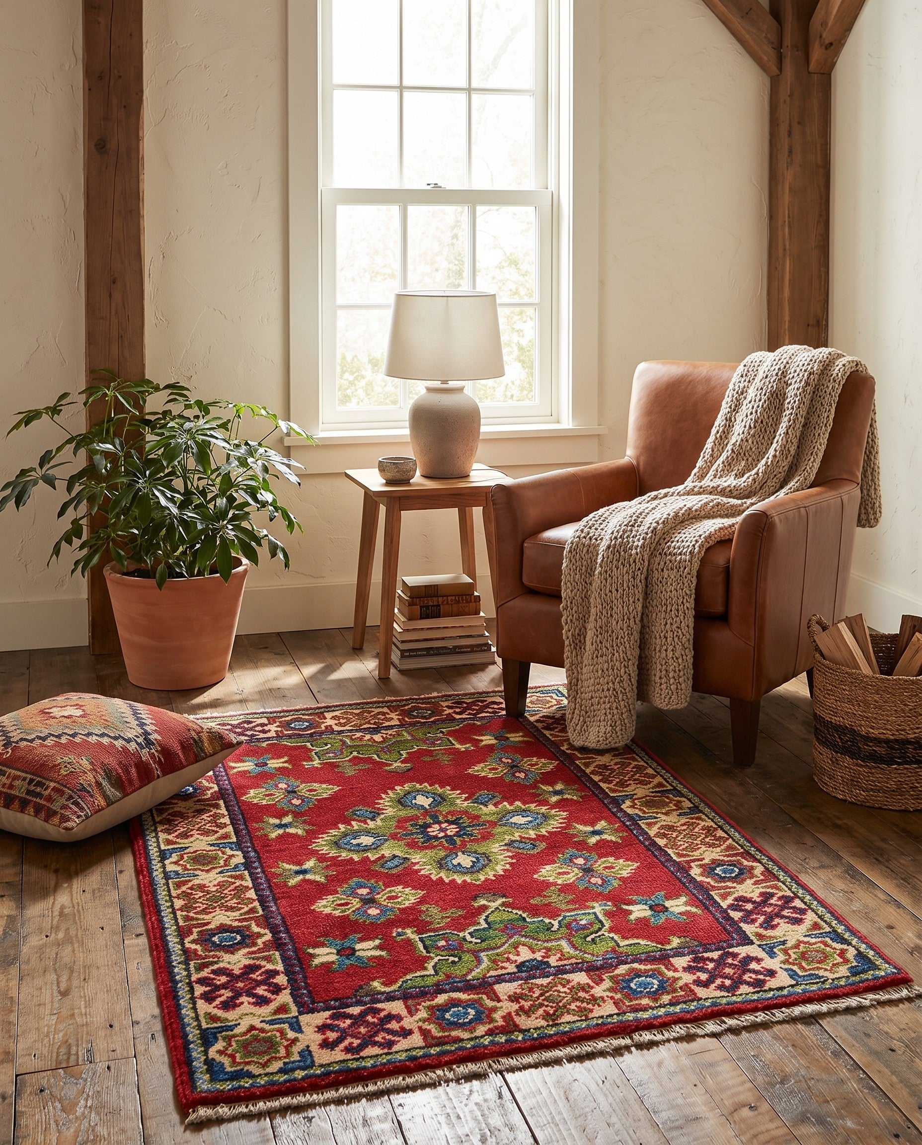 2' x 3' Hand Knotted Kazak Rug