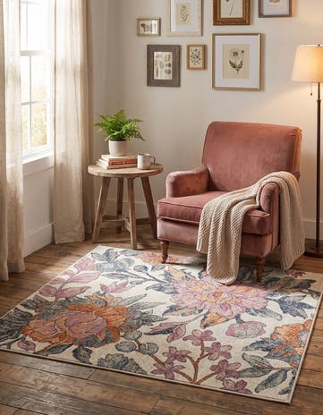 125cm x 125cm Blossom Quadrat Teppich