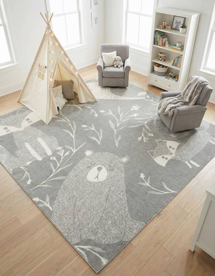 Detail image of 10' x 10' Whimsy Kids Square Rug