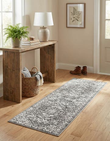Gray Boston Runner Rug